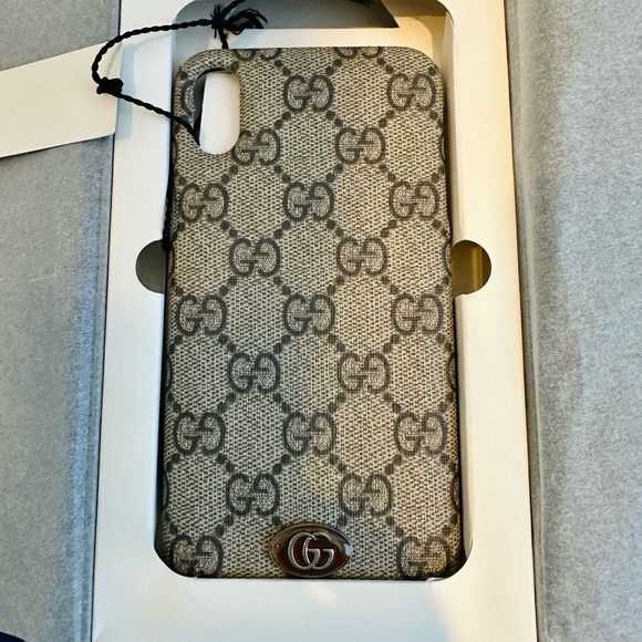 Gucci GG Supreme Ophidia Pro Max iPhone X/XS Case 587671-617664 - Picture 2 of 8